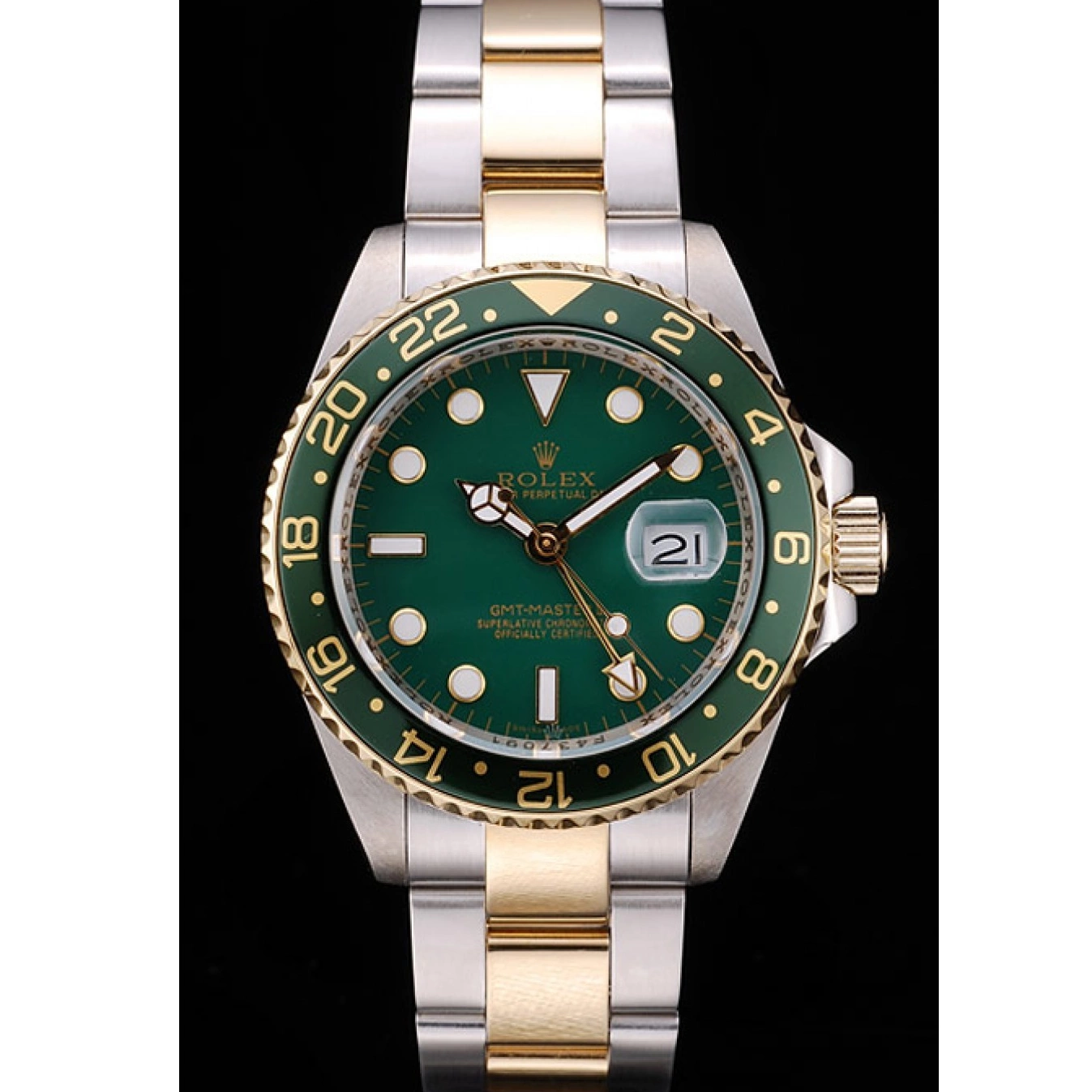 II Green Watch Ceramic Rolex Dial GMT Green Master Bezel 0612
